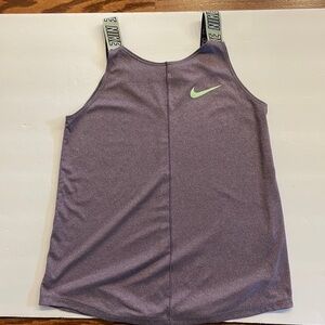 NIKE dry fit Girls elastika training TANK with LOGO STRAPS size Small purple